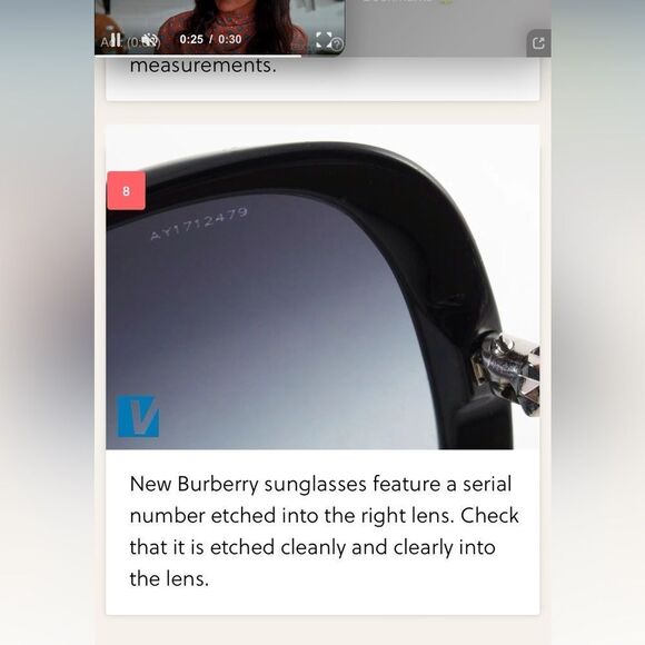 Burberry Sun Glasses Like new model B4083 with case - Picture 13 of 13